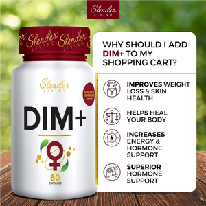 Slender Living DIM+ - Superior Hormone Support (60 Capsules)