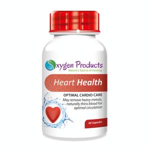 Oxygen Products Heart Health Cardiovascular Wellness Support 60 Capsules