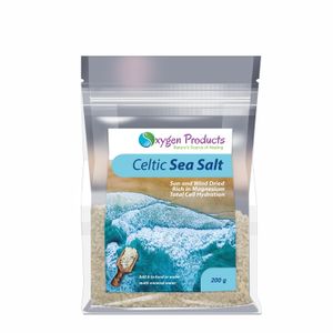 Oxygen Products Celtic Sea Salt Mineral-Rich Grey Sea Salt 200g
