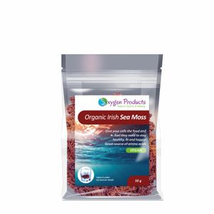Oxygen Products Organic Irish Sea Moss 50g Wildcrafted Superfood