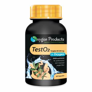 Oxygen Products TestO2 Tongkat Ali +Oxygen Hormone Support 60 Capsules
