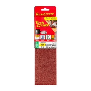 Sanding Belt 75 X 510mm 40grit 2/pack