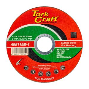 Cutting Disc Masonry 115 X 1.6 X 22.2mm