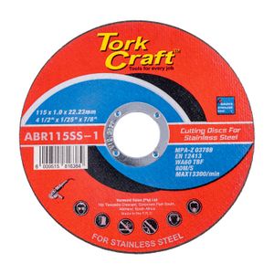 Cutting Disc Stainless Steel 115 X 1.0 X 22.22 Mm