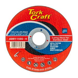Cutting Disc Stainless Steel 115 X 2.5 X 22.22mm