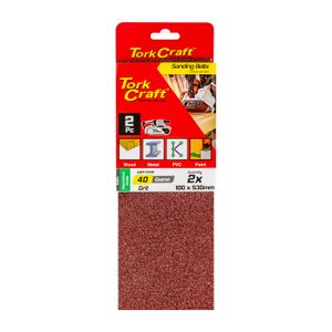 Sanding Belt 100 X 530mm 40grit 2/pack