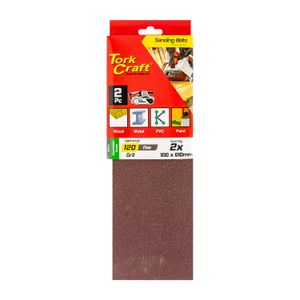Sanding Belt 100 X 610mm 120grit 2/pack