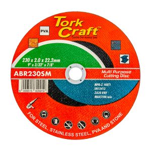 Cutting Disc Multi Purpose 230 X 2.0 X 22.2mm For Steel Ss Pva Stone