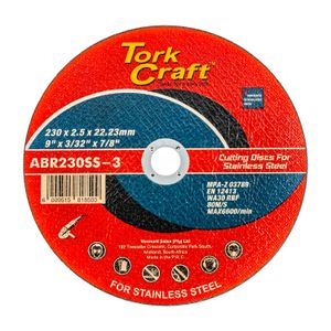 Cutting Disc Stainless Steel 230 X 2.5 22.22mm