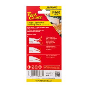 Sanding Block Ergonomic 140 X 90 For Hand Use Black