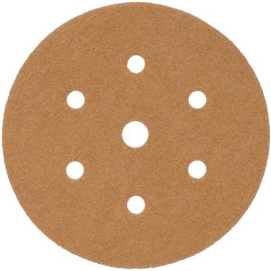 Gold Disc (50 Pieces) 40 Grit 150mm X 6+1 Holes Hook And Loop
