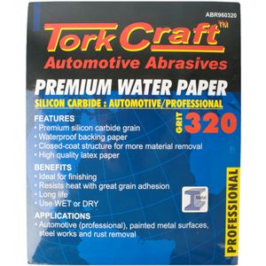 Premium Waterproof Paper 320 Grit 230 X 280 (50 Piece) Automotive