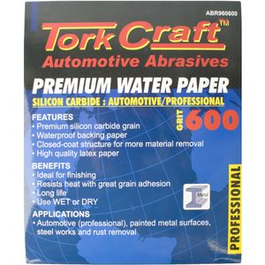 Premium Waterproof Paper 600 Grit 230 X 280 (50 Piece) Automotive
