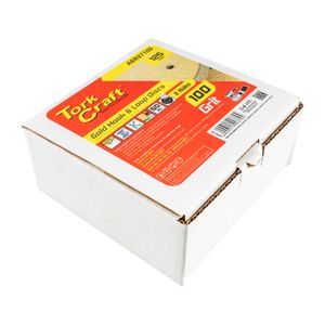 Gold Disc (50 Pieces) 100 Grit 125mm X 8 Holes Hook And Loop