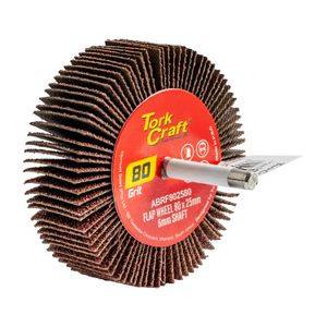 Flap Wheel 80 X 25 X 6mm Shaft 80 Grit Per Each
