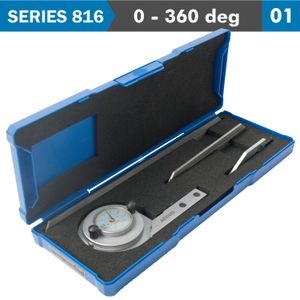 Universal Protractor 360 Deg. C/steel 5' Acc. 5' Grad.