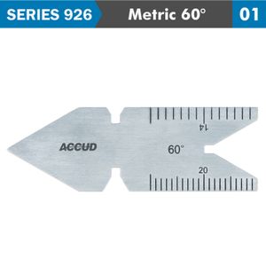 Center Gauge Metric 60deg. 30' Acc. 0.5mm & 1mm Grad.