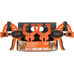 PONY Jorgensen 4pc Clamp Set 2 X 6' 150mm