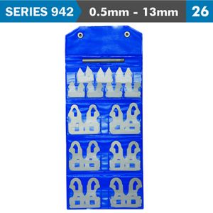 Radius Gauge Set 0.5-13mm With Handle