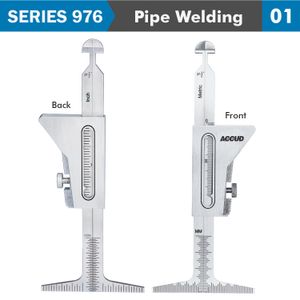Pipe Welding Gauge 7 X Measuring Appl. 35,45,60,30,1.6,2.4mm, 37.5deg.