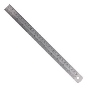 Ruler 300mm S/steel 0.11mm Acc 0.5mm Grad.