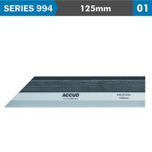 Straight Edge 125mm Din874 S/steel