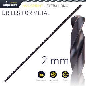 Hss Drill Bit 2mm 125 X 85 Extra Long