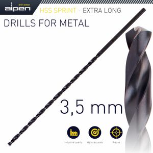 Hss Drill Bit 3.5mm 165 X 115 Extra Long