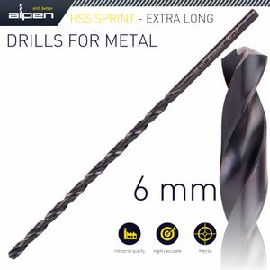 Hss Drill Bit 6mm 205 X 140 Extra Long