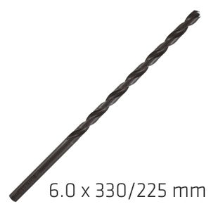 Hss Drill Bit 6mm 330x225mm Extra Long