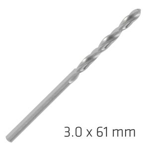 ALPEN Pro Hss 3mm Drill Din 338 Rn 135 Split Point Plastic Wallet (1