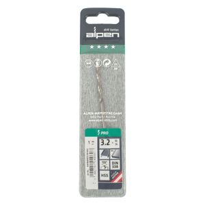 ALPEN Pro Hss 3.2mm Drill Din 338 Rn 135 Split Point Plastic Wallet (
