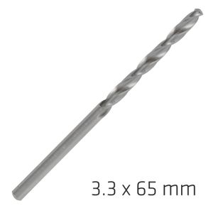 ALPEN Pro Hss 3.3mm Drill Din 338 Rn 135 Split Point Plastic Wallet (