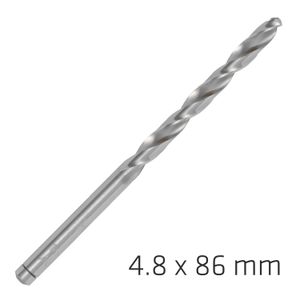 ALPEN Pro Hss 4.8mm Drill Din 338 Rn 135 Split Point Plastic Wallet (