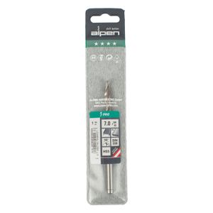 ALPEN Pro Hss 7mm Drill Din 338 Rn 135 Split Point Plastic Wallet