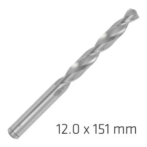 ALPEN Pro Hss 12mm Drill Din 338 Rn 135 Split Point Plastic Wallet