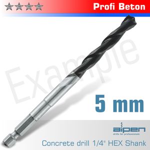 Concrete Profi Beton Drill Bit 5mm Hex Shank