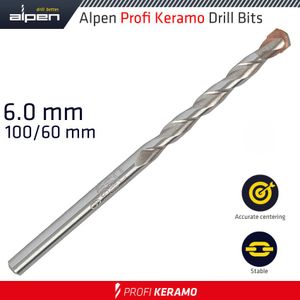 Profi Keramo Tile Ceramic Marble Bit 6mm
