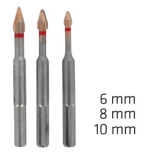 C Protector Drill Bit Set 6-8-10mm