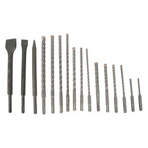 Force X Sds-plus Kit16 16 Pcs. Drills 110mm 5-6 160mm 6-8-10-12 210m