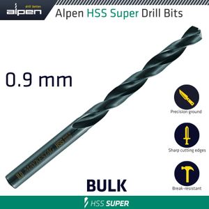 Hss Super Drill Bit 0.9mm Bulk
