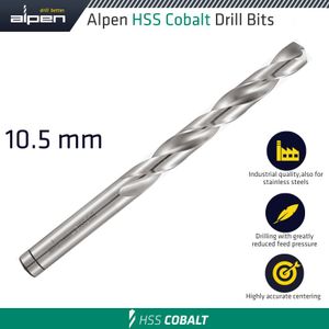 Hss Cobalt Din 338 10.5mm Bulk