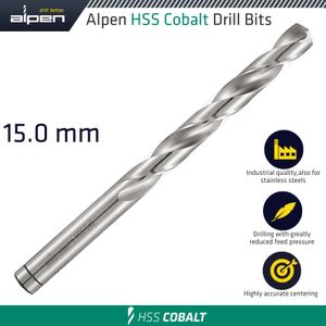 Hss Cobalt Din 338 15mm Bulk