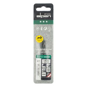 Hss Sprint Master 4.5mm X2 Sleeved Din338 ALPEN Drill Bit