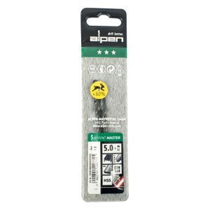 Hss Sprint Master 5.0mm X2 Sleeved Din338 ALPEN Drill Bit