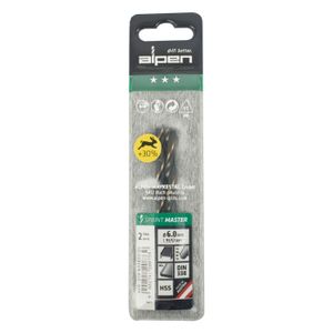 Hss Sprint Master 6.0mm X2 Sleeved Din338 ALPEN Drill Bit