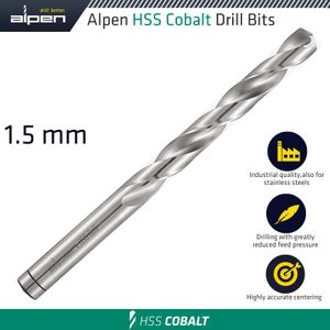 Hss Cobalt Drill Bit 1.5mm