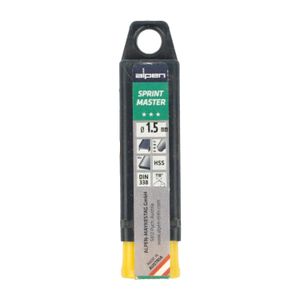 Hss Sprint Master 1.5mm 10-pack Hang Tag Din 338 ALPEN Drill Bits