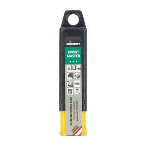 Hss Sprint Master 3.3mm 10-pack Hang Tag Din 338 ALPEN Drill Bits