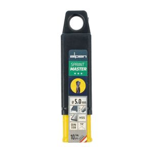 Hss Sprint Master 5.0mm 10-pack Hang Tag Din 338 ALPEN Drill Bits